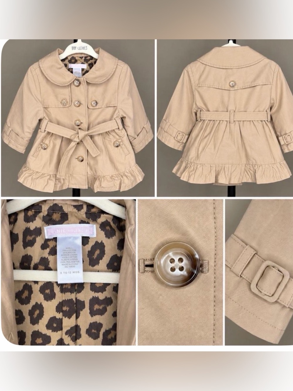 Janie and Jack coat like new!!